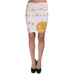 Pumpkin Halloween Deco Garland Bodycon Skirt by BangZart