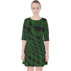 Pattern Dark Texture Background Pocket Dress