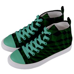 Pattern Dark Texture Background Women s Mid-top Canvas Sneakers