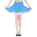 Sky Blue Blue Sky Clouds Day Mini Flare Skirt View3