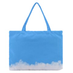 Sky Blue Blue Sky Clouds Day Zipper Medium Tote Bag by BangZart