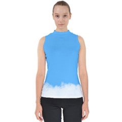 Sky Blue Blue Sky Clouds Day Shell Top