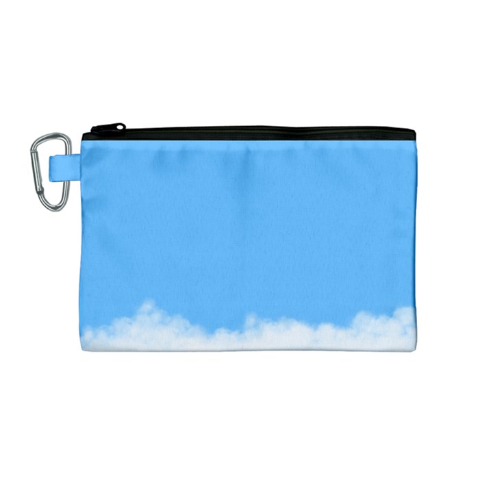 Sky Blue Blue Sky Clouds Day Canvas Cosmetic Bag (Medium)