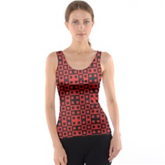 Abstract Background Red Black Tank Top by BangZart