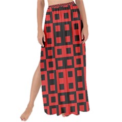 Abstract Background Red Black Maxi Chiffon Tie-up Sarong