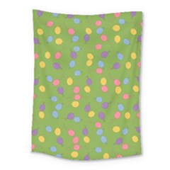 Balloon Grass Party Green Purple Medium Tapestry