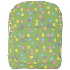 Balloon Grass Party Green Purple Full Print Backpack