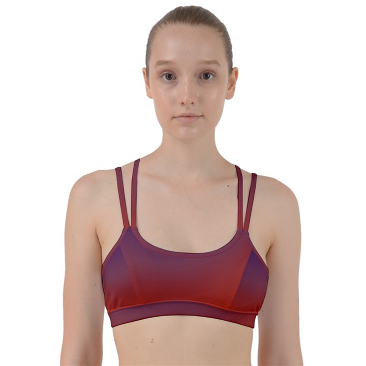 Course Colorful Pattern Abstract Line Them Up Sports Bra