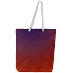 Course Colorful Pattern Abstract Full Print Rope Handle Tote (large)