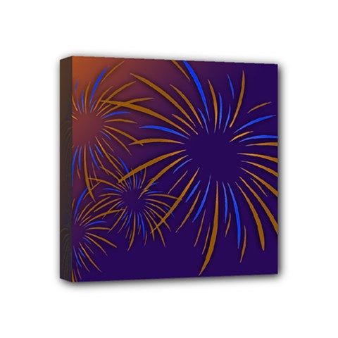 Sylvester New Year S Day Year Party Mini Canvas 4  X 4  by BangZart