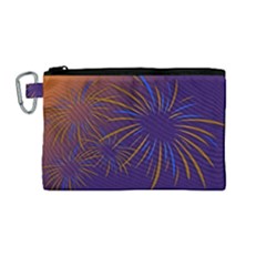 Sylvester New Year S Day Year Party Canvas Cosmetic Bag (medium)