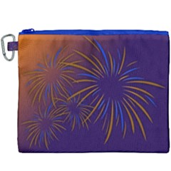 Sylvester New Year S Day Year Party Canvas Cosmetic Bag (xxxl)