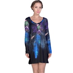 Magical Fantasy Wild Darkness Mist Long Sleeve Nightdress by BangZart