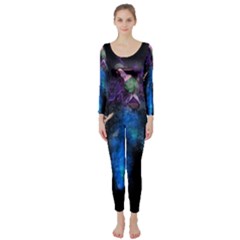 Magical Fantasy Wild Darkness Mist Long Sleeve Catsuit by BangZart