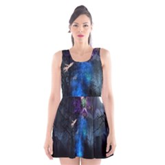 Magical Fantasy Wild Darkness Mist Scoop Neck Skater Dress by BangZart