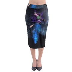 Magical Fantasy Wild Darkness Mist Midi Pencil Skirt by BangZart