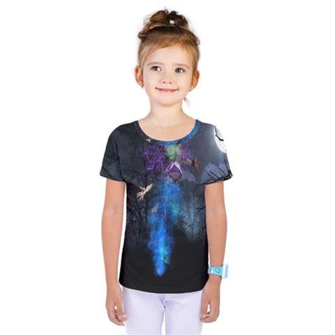 Magical Fantasy Wild Darkness Mist Kids  One Piece Tee by BangZart