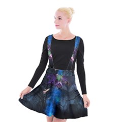 Magical Fantasy Wild Darkness Mist Suspender Skater Skirt by BangZart