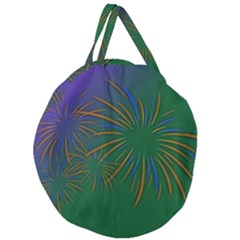 Sylvester New Year S Day Year Party Giant Round Zipper Tote