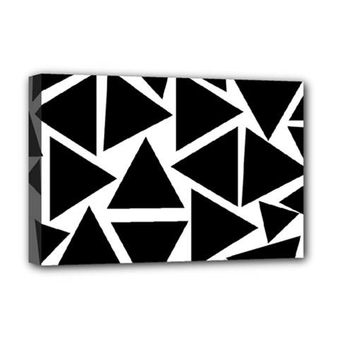 Template Black Triangle Deluxe Canvas 18  X 12   by BangZart