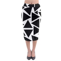 Template Black Triangle Midi Pencil Skirt by BangZart