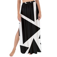 Template Black Triangle Maxi Chiffon Tie-up Sarong