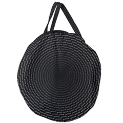 Q Tips Collage Space Giant Round Zipper Tote