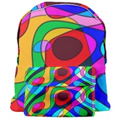 Digital Multicolor Colorful Curves Giant Full Print Backpack