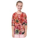 Tulips Flowers Spring Kids  Quarter Sleeve Raglan Tee View1