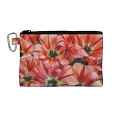 Tulips Flowers Spring Canvas Cosmetic Bag (medium)