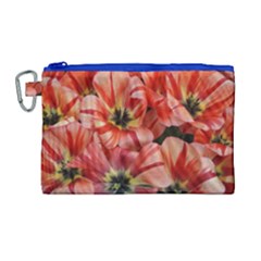 Tulips Flowers Spring Canvas Cosmetic Bag (large)