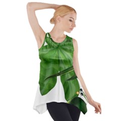 Plant Berry Leaves Green Flower Side Drop Tank Tunic by BangZart