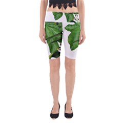 Plant Berry Leaves Green Flower Yoga Cropped Leggings by BangZart