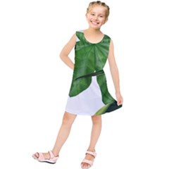 Plant Berry Leaves Green Flower Kids  Tunic Dress by BangZart