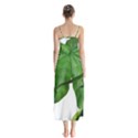 Plant Berry Leaves Green Flower Button Up Chiffon Maxi Dress View2