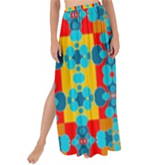 Pop Art Abstract Design Pattern Maxi Chiffon Tie-up Sarong