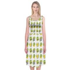 St Patrick S Day Background Symbols Midi Sleeveless Dress by BangZart