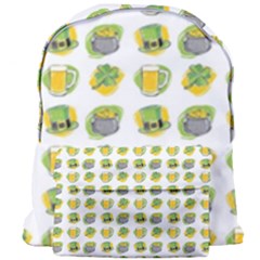 St Patrick S Day Background Symbols Giant Full Print Backpack