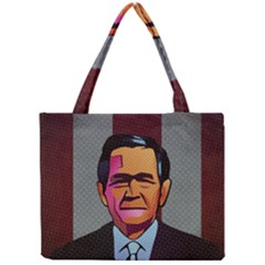 George W Bush Pop Art President Usa Mini Tote Bag by BangZart