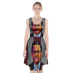 George W Bush Pop Art President Usa Racerback Midi Dress by BangZart