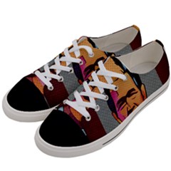 George W Bush Pop Art President Usa Women s Low Top Canvas Sneakers