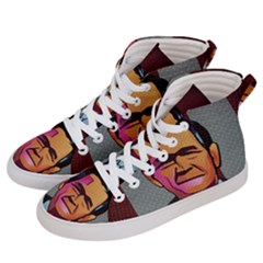 George W Bush Pop Art President Usa Women s Hi-top Skate Sneakers