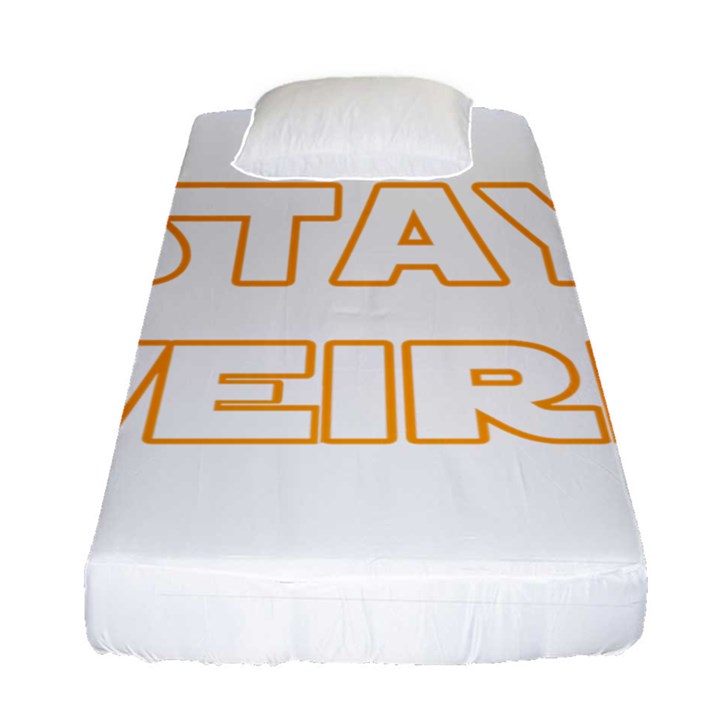 Stay weird Fitted Sheet (Single Size)