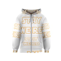 Stay Weird Kids  Zipper Hoodie by Valentinaart