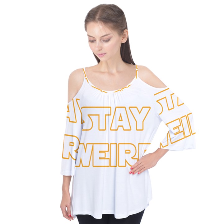 Stay weird Flutter Tees