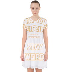 Stay Weird Adorable In Chiffon Dress by Valentinaart