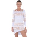 Stay weird Asymmetric Cut-Out Shift Dress View1