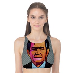 George W Bush Pop Art President Usa Tank Bikini Top by BangZart