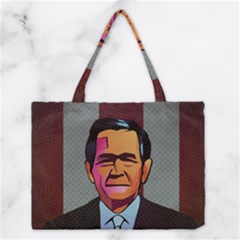 George W Bush Pop Art President Usa Medium Tote Bag by BangZart