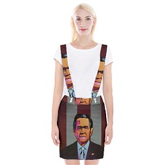 George W Bush Pop Art President Usa Braces Suspender Skirt by BangZart